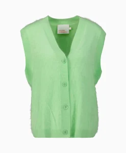 Absolut Cashmere Gilet Irena Groen*Dames Gilets