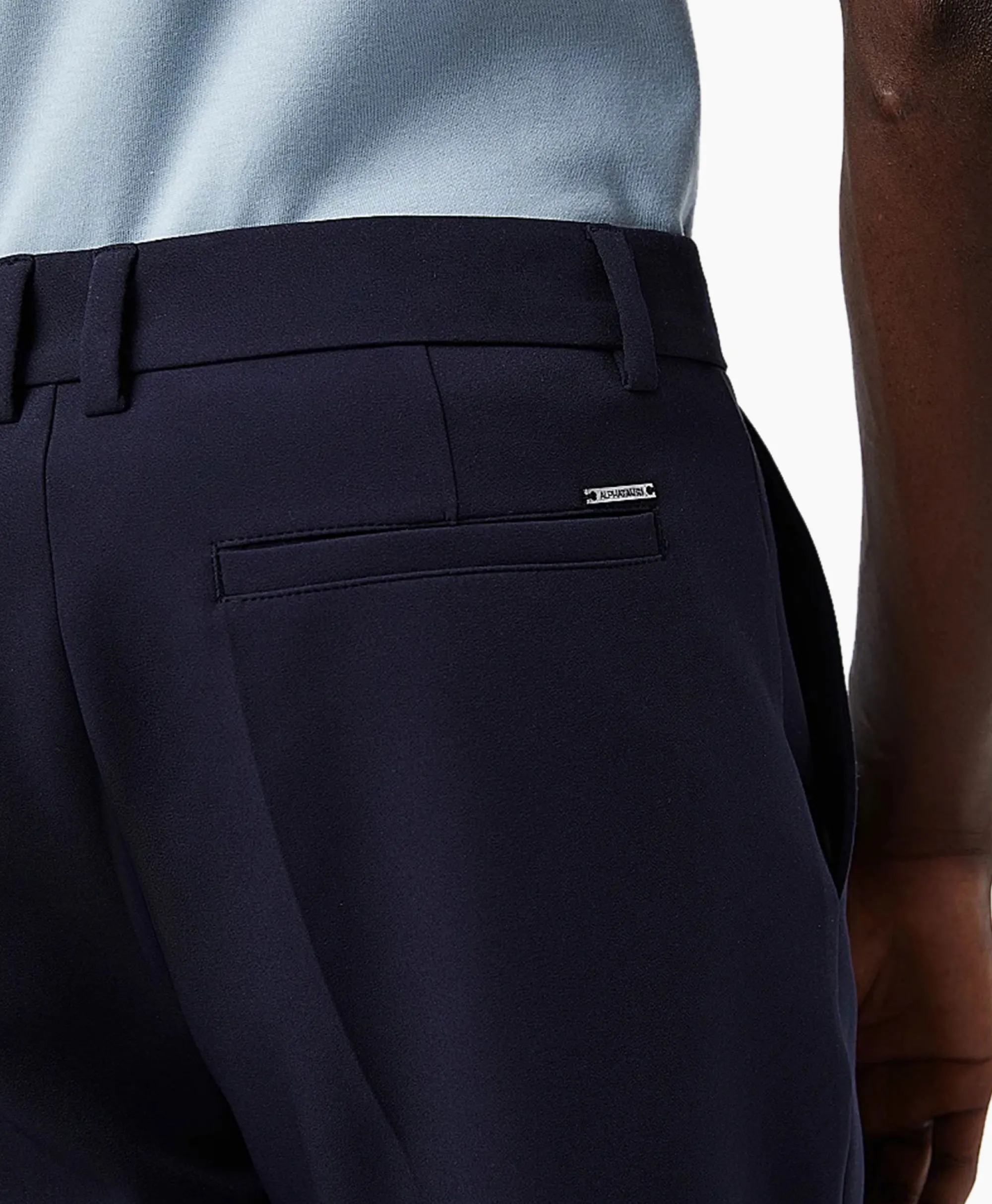 Alpha Tauri Korte Broek Pelsh Donker Blauw*Heren Broeken