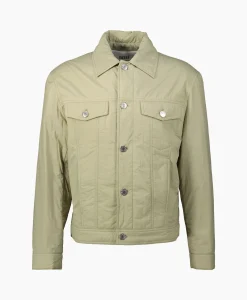 Ami Paris Jack Padded Trucker Zand*Heren Jassen