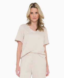 Anna Van Toor Blouse 43A05-03391 Beige*Dames T-Shirts & Tops