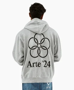 Arte Antwerp Hoodie Arte'24 Circles Back Grijs*Heren Truien