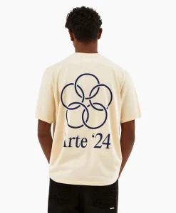 Arte Antwerp T-Shirt Korte Mouw Arte'24 Circles Back Off White*Heren T-Shirts