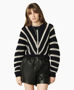 Ba&sh Ba&Sh Gebreide Trui Gardy Blauw*Dames Truien