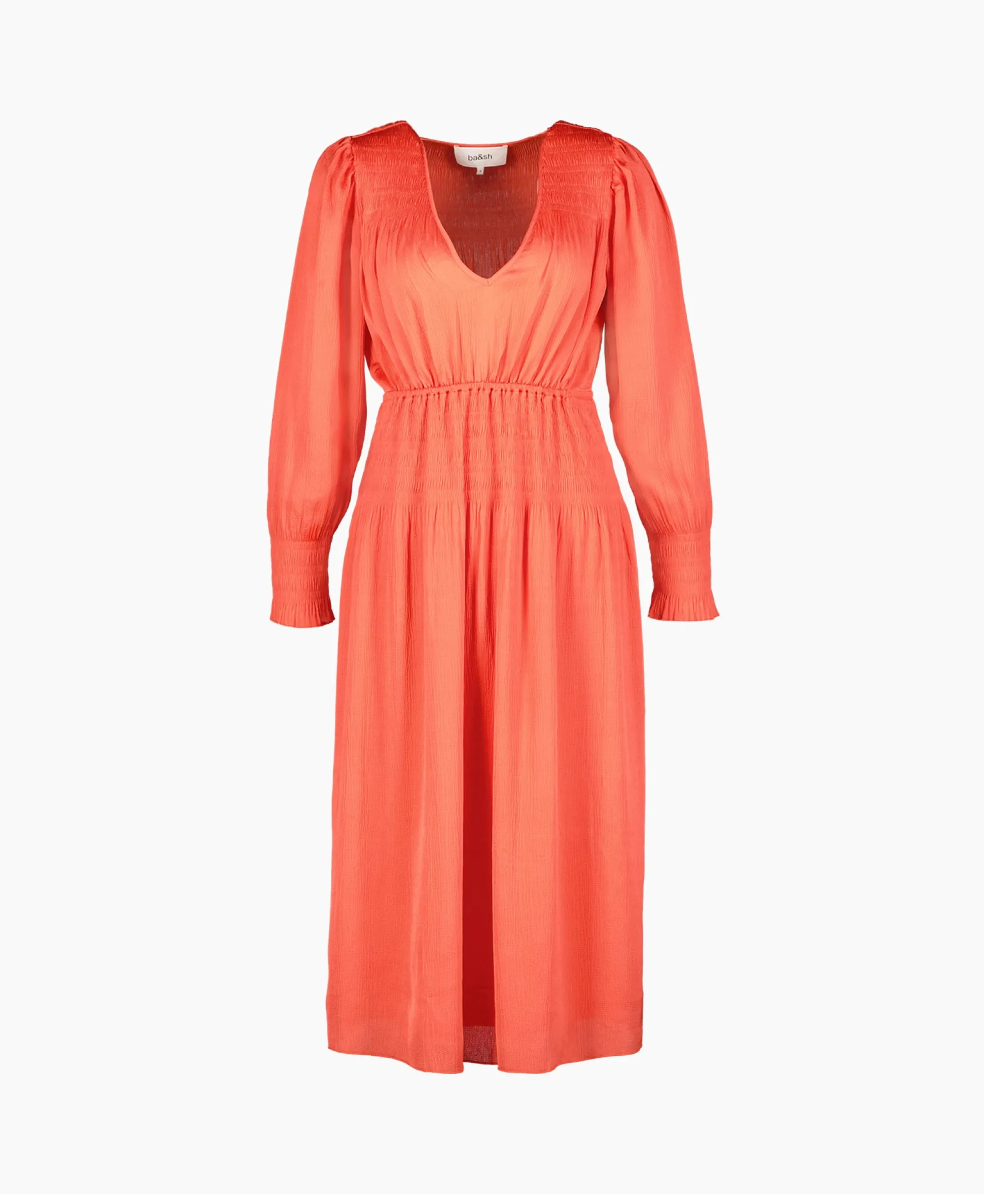 Ba&sh Ba&Sh Midi Jurk Koll Rood*Dames Jurken