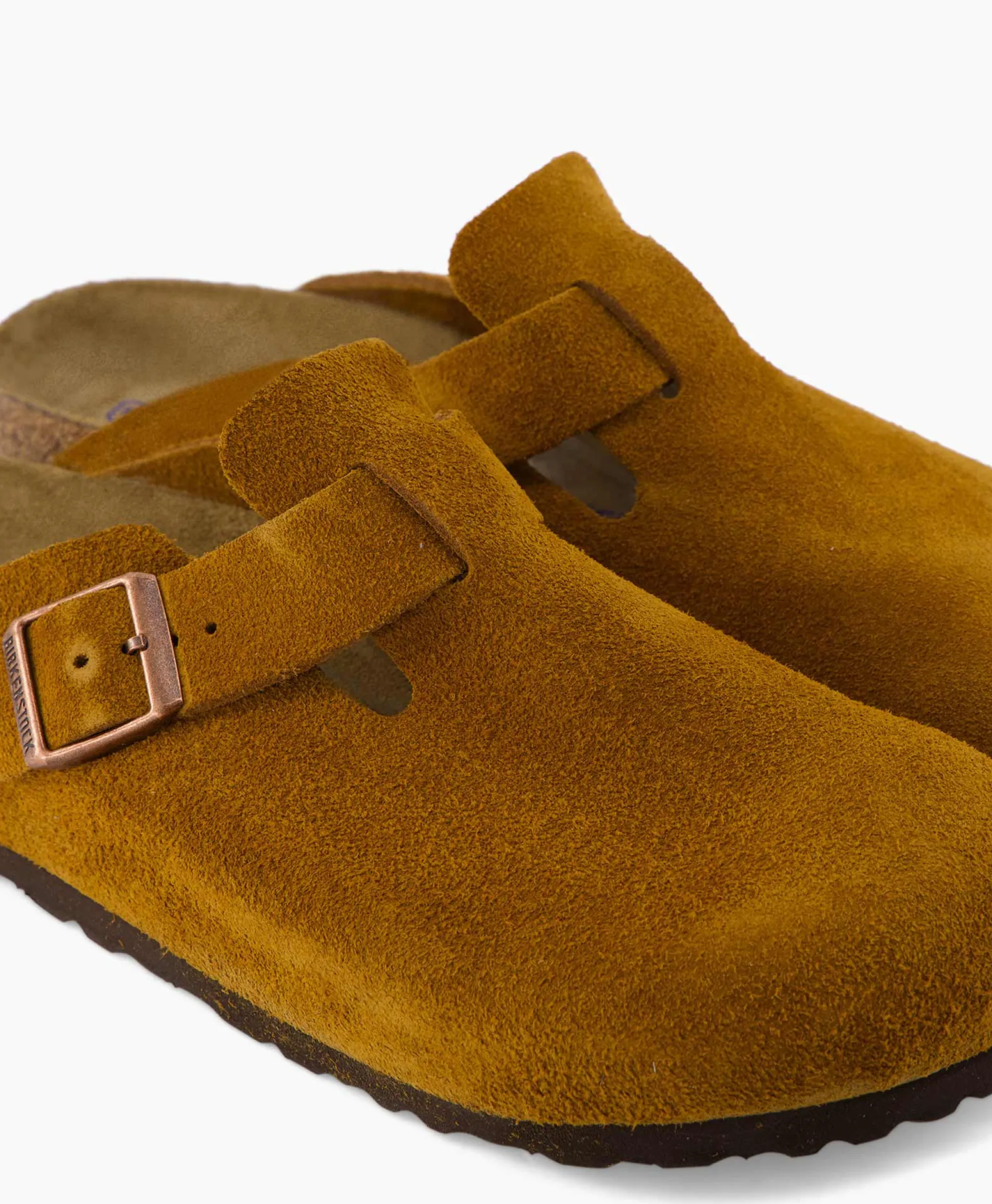 Birkenstock Instapper Boston Sfb Bruin*Heren Instappers