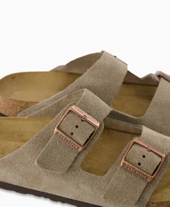 Birkenstock Sandaal Arizona Sfb Taupe*Heren Sandalen