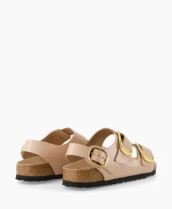 Birkenstock Sandaal Zonder Hak Milano Beige*Dames Sandalen