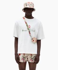 Bram's Fruit Bram's Fruit T-Shirt Korte Mouw Tulip Aquarel Wit*Heren T-Shirts