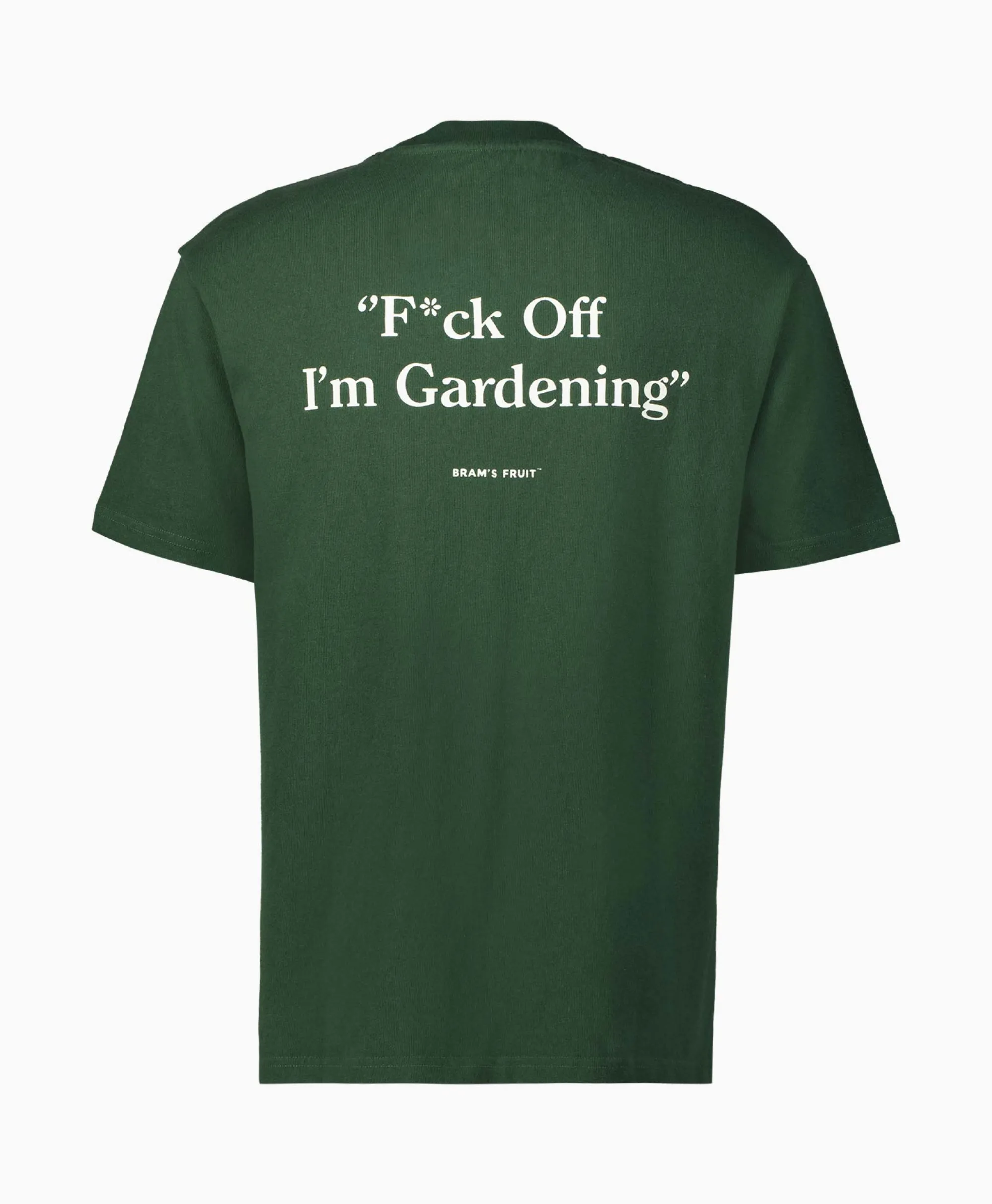 Bram's Fruit Bram's Fruit T-Shirt Korte Mouw F*Ck Off Gardenin Donker Groen*Heren T-Shirts