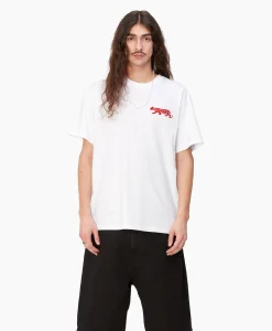 Carhartt Wip T-Shirt Korte Mouw Rocky Wit*Heren T-Shirts