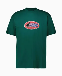 Carhartt Wip T-Shirt S/S Cat Sticker Organic Cotton Groen*Heren T-Shirts