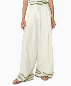 Chufy Pantalon Okra Ecru*Dames Broeken