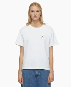 Closed T-Shirt Korte Mouw Printed Wit*Dames T-Shirts & Tops