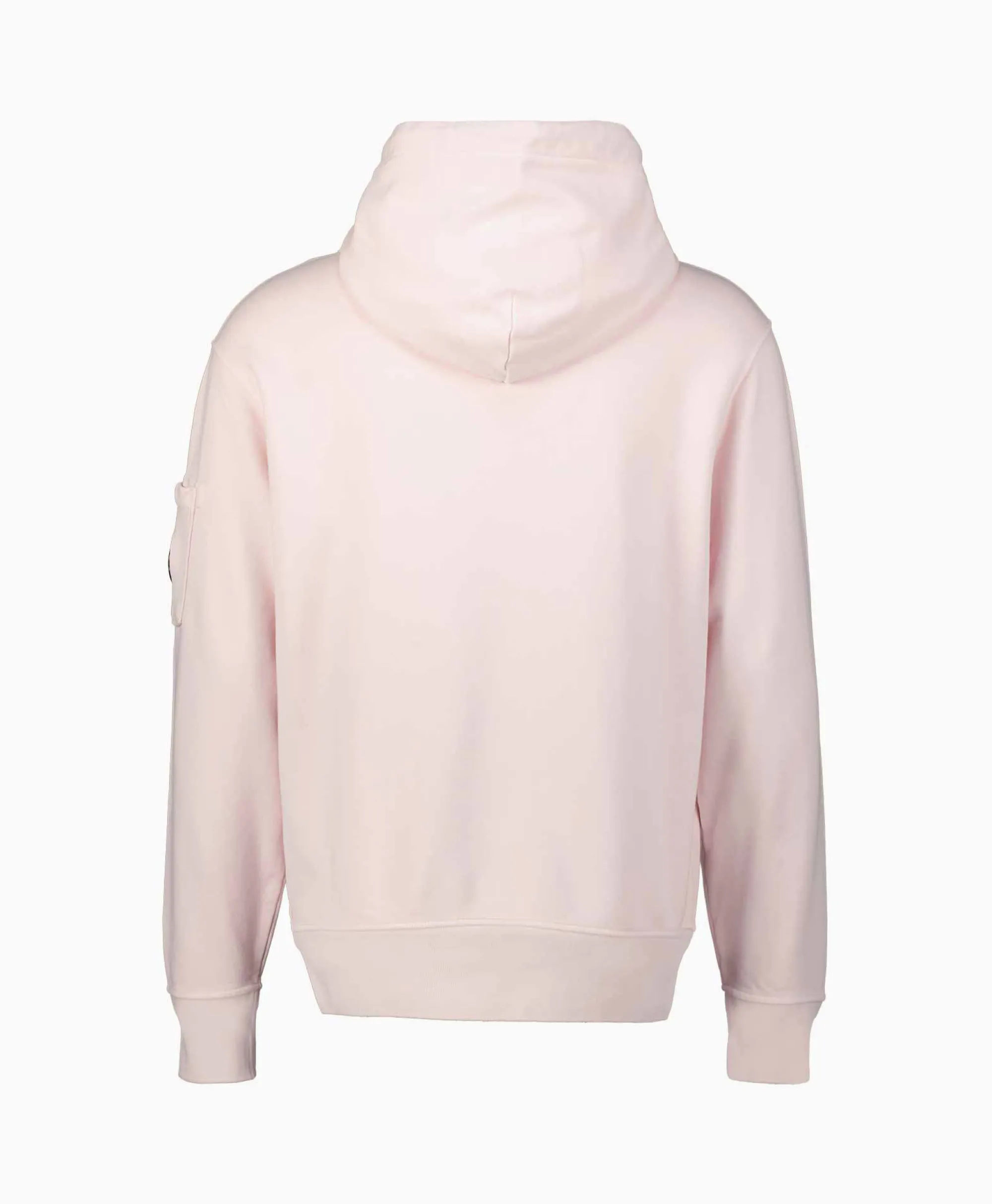 Cp Company Hoodie Cotton Diagonal Fleece Lens Rose*Heren Truien