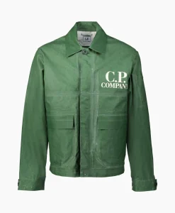 Cp Company Jack Coated Groen*Heren Jassen
