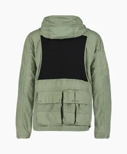 Cp Company Jack Flatt Nylon Reversible Hooded Groen*Heren Jassen