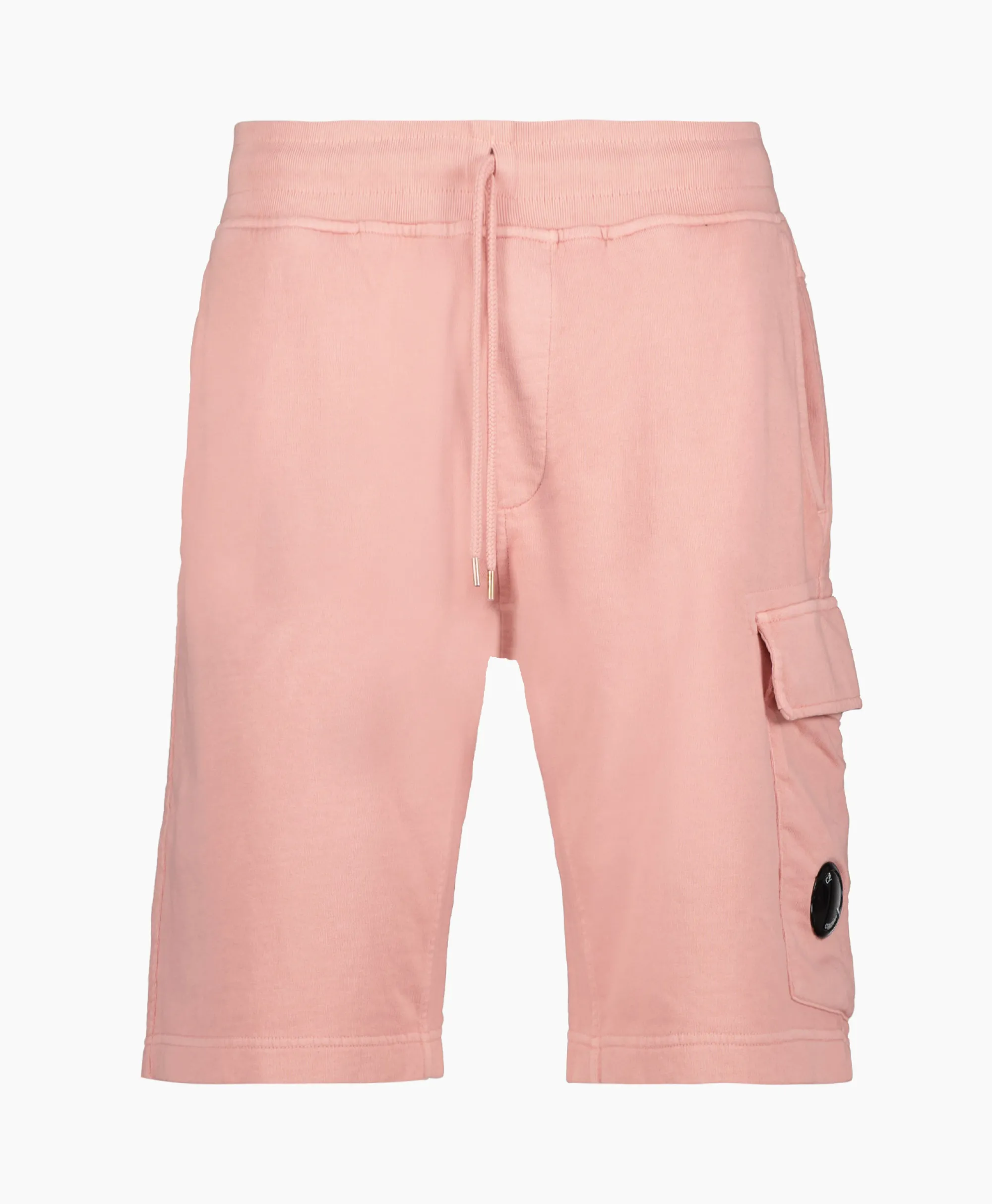 Cp Company Korte Broek Short Fleece Cargo Rose*Heren Broeken