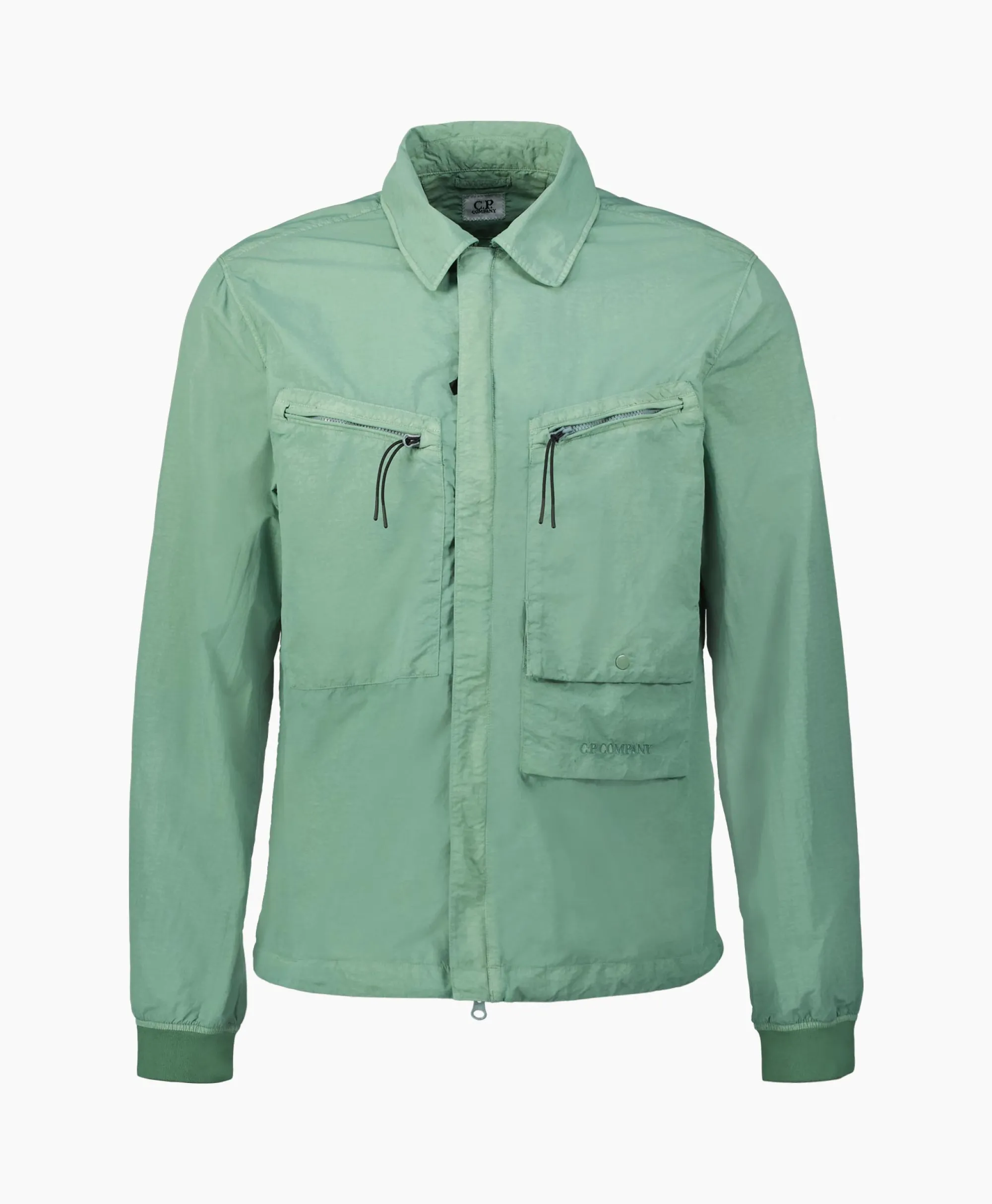 Cp Company Overshirt Flatt Nylon Licht Groen*Heren Jassen