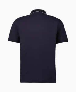 Cp Company Polo Stretch Piquet Striped Collar Donker Blauw*Heren Polo's