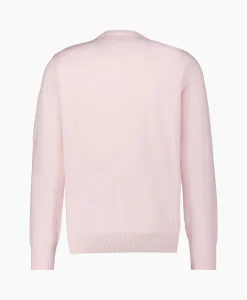 Cp Company Pullover Cotton Crepe Knit Rose*Heren Truien