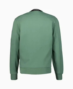Cp Company Sweater Diagonal Raised Fleece Licht Groen*Heren Truien