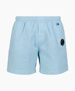 Cp Company Zwembroek Flatt Nylon Utility Licht Blauw*Heren Zwembroeken