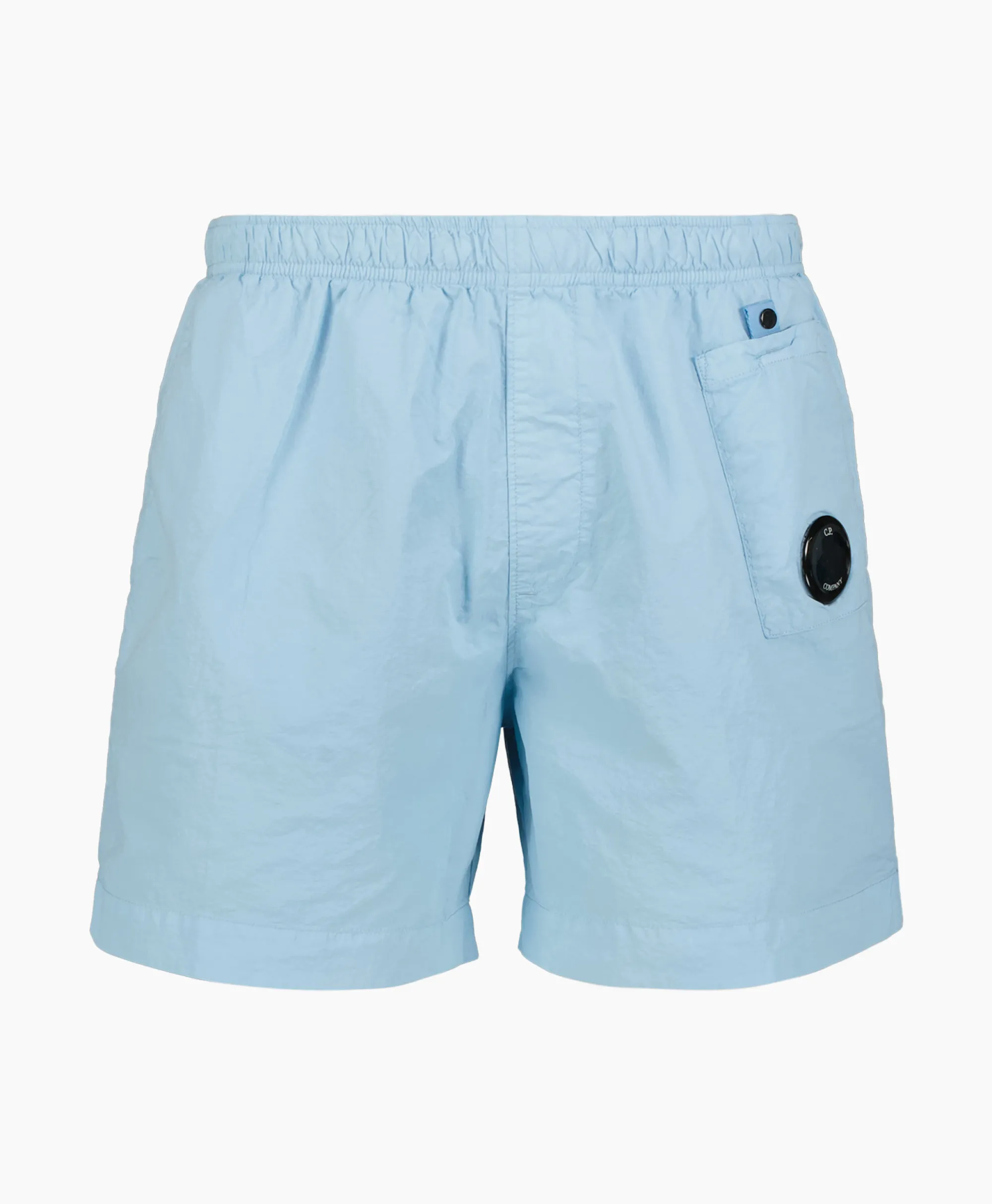 Cp Company Zwembroek Flatt Nylon Utility Licht Blauw*Heren Zwembroeken