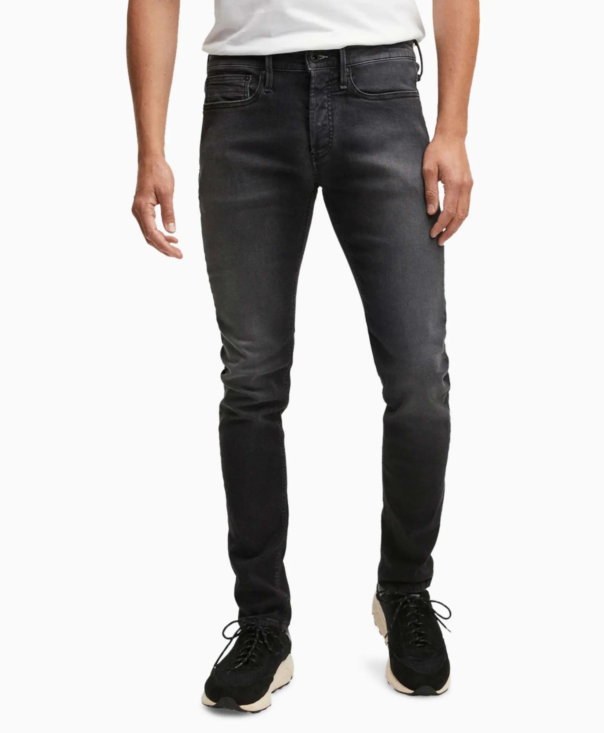 Denham Jeans Bolt Wlbfm+ Zwart*Heren Broeken