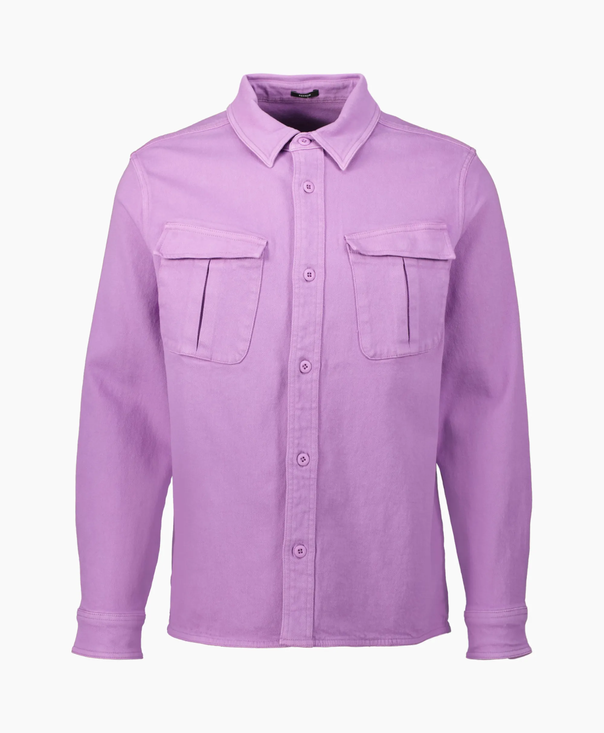 Denham Overhemd Burton Utility Overshirt Gdt Paars*Heren Overhemden