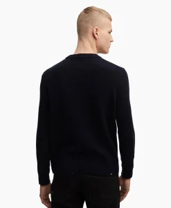 Denham Pullover Knit Crew Cch Zwart*Heren Truien