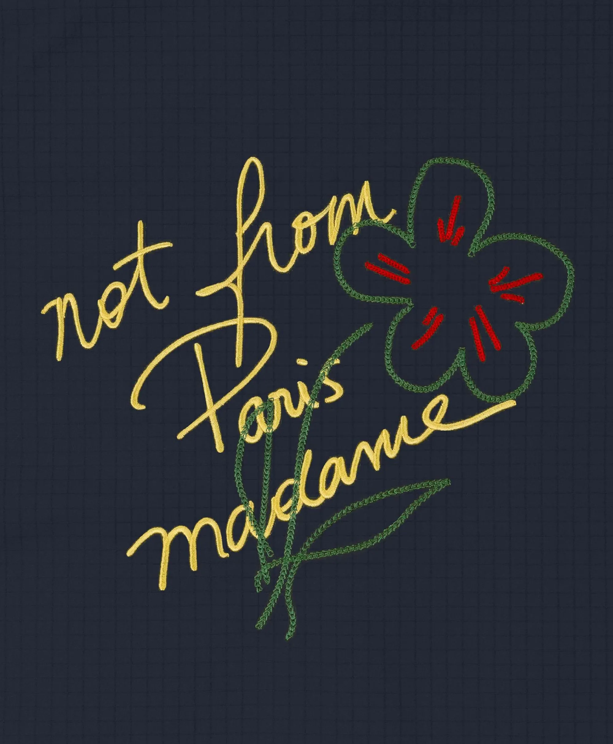 Drole De Monsieur Jack La Veste Slogan Esquisse Donker Blauw*Heren Jassen