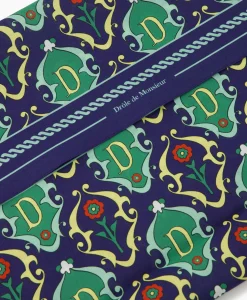 Drole De Monsieur Sjaal La Foulard Ornements Donker Blauw*Heren Sjaals