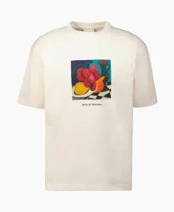 Drole De Monsieur T-Shirt Korte Mouw Nature Morte Off White*Heren T-Shirts
