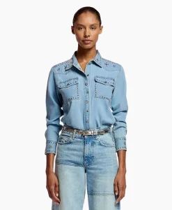 Essentiel Antwerp Blouse Fairchild Blauw*Dames Blouses