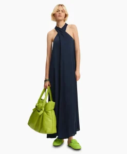 Essentiel Antwerp Maxi Jurk Finch Blauw*Dames Bruiloftskleding