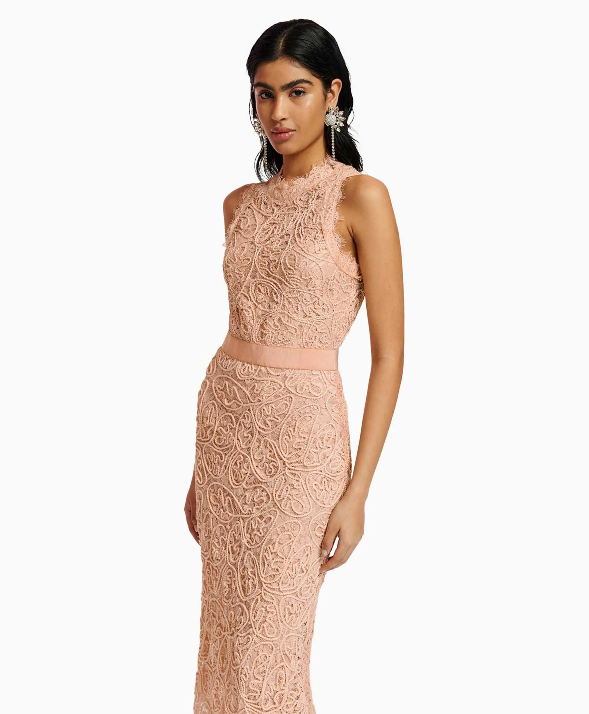 Essentiel Antwerp Midi Jurk Emery Pink*Dames Bruiloftskleding