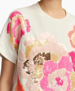 Essentiel Antwerp Pullover Floraly Off White*Dames Truien