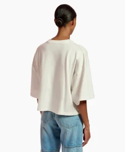 Essentiel Antwerp T-Shirt Korte Mouw Fuente Off White*Dames T-Shirts & Tops