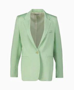 Forte_forte Blazer Slubbed Viscose Cotton Licht Groen*Dames Blazers