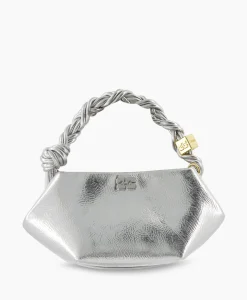 Ganni Schouder / Hand Tas Bou Mini Zilver*Dames Tassen