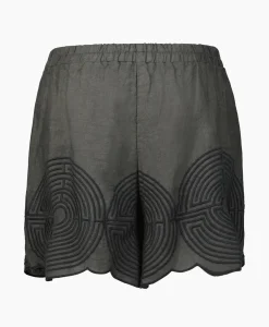 Greek Archaic Kori Korte Broek Labyrinth Khaki*Dames Broeken