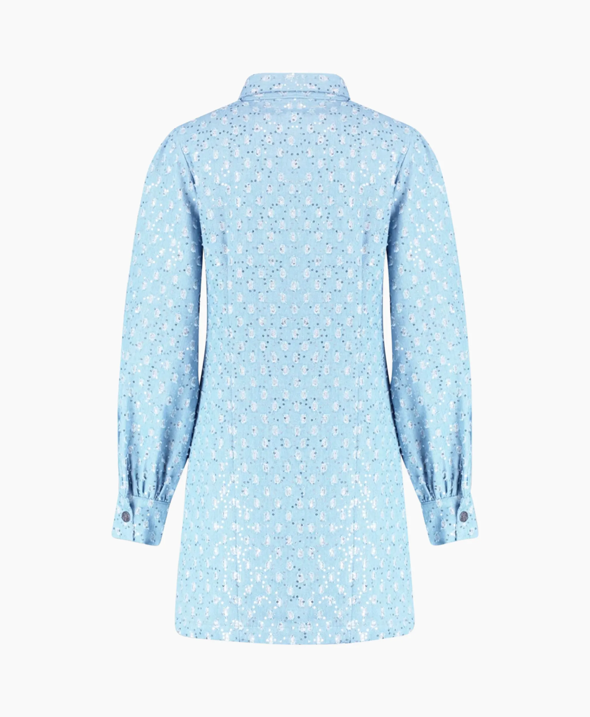 Harper & Yve Harper & Yve Mini Jurk Flo-Dr Licht Blauw*Dames Jurken