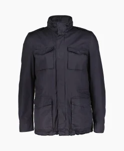 Herno Jack Field Capo Lavato Blauw*Heren Jassen