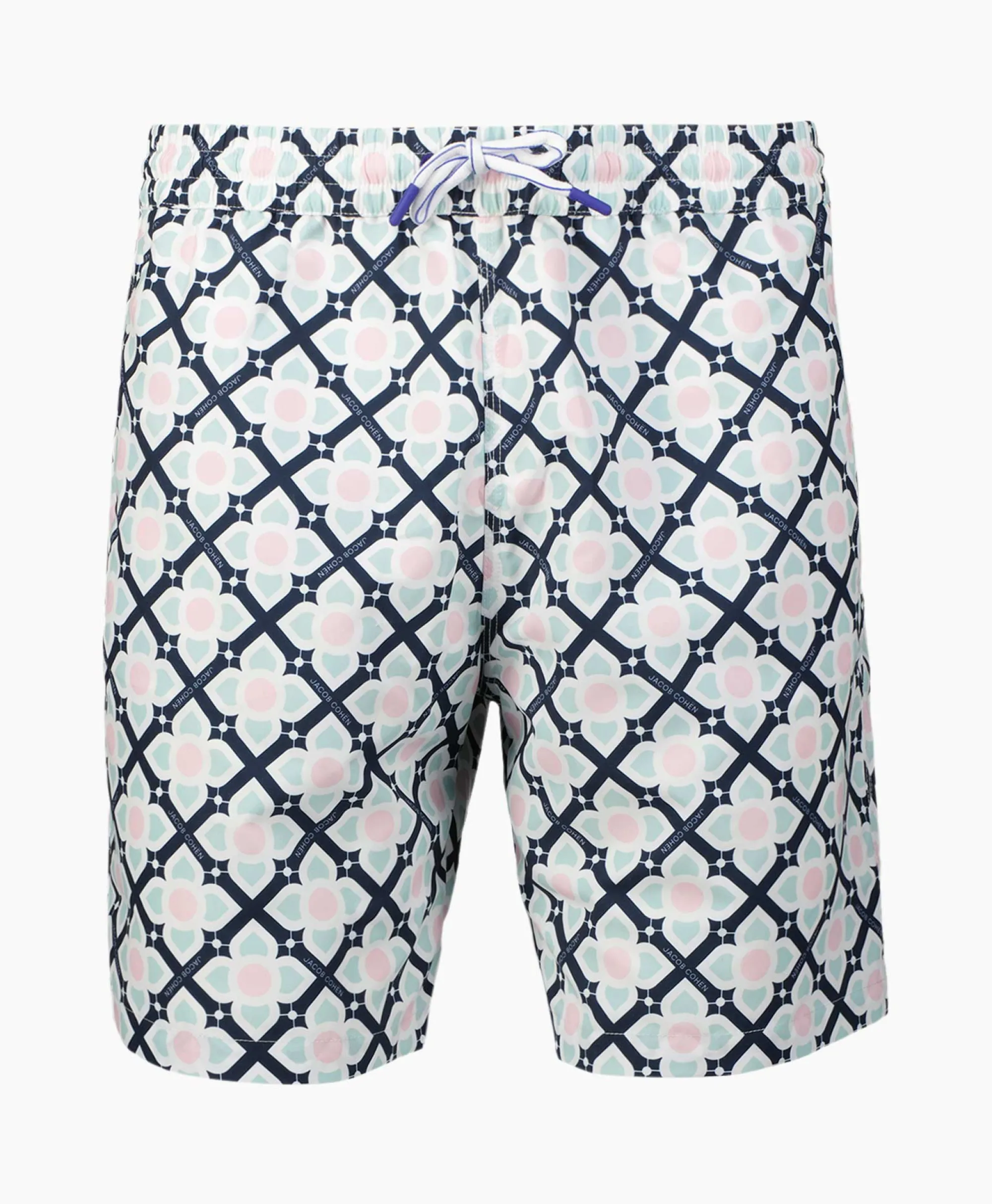 Jacob Cohen Zwembroek Maiolica Print Mint*Heren Zwembroeken