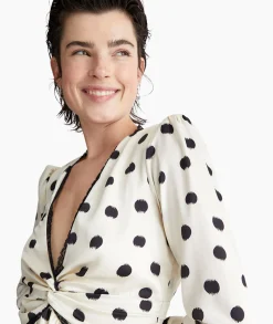 Liu Jo Mini Jurk Ecs Abito C/Nodo Wit*Dames Jurken