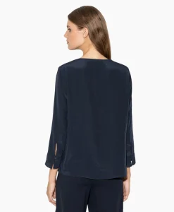 Luisa Cerano Blouse 297504/3597-0 Donker Blauw*Dames T-Shirts & Tops