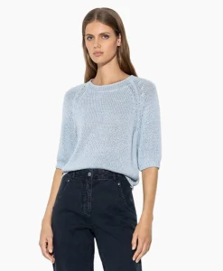 Luisa Cerano Gebreide Trui 198405/5894-0 Licht Blauw*Dames Truien