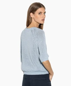 Luisa Cerano Gebreide Trui 198405/5894-0 Licht Blauw*Dames Truien