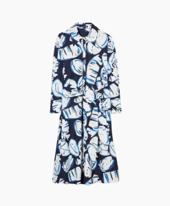 Luisa Cerano Midi Jurk 778366/3473-0 Blauw*Dames Jurken