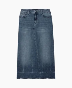 Luisa Cerano Midi Rok 598227/3388-0 Donker Blauw*Dames Rokken